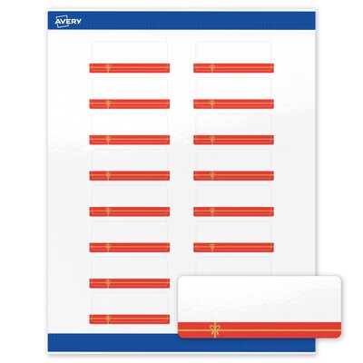 Avery Rectangle Multipurpose Labels, 1 x 2-5/8, White, 160/Pack (19479370548)