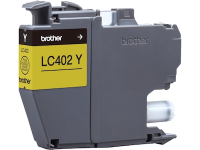 Brother LC402 Yellow Standard Yield Ink Cartridge, Prints Up to 550 Pages (LC402YS)