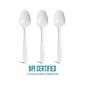 Perk™ Compostable PLA Spoon, Medium-Weight, White, 300/Pack (PK56203)