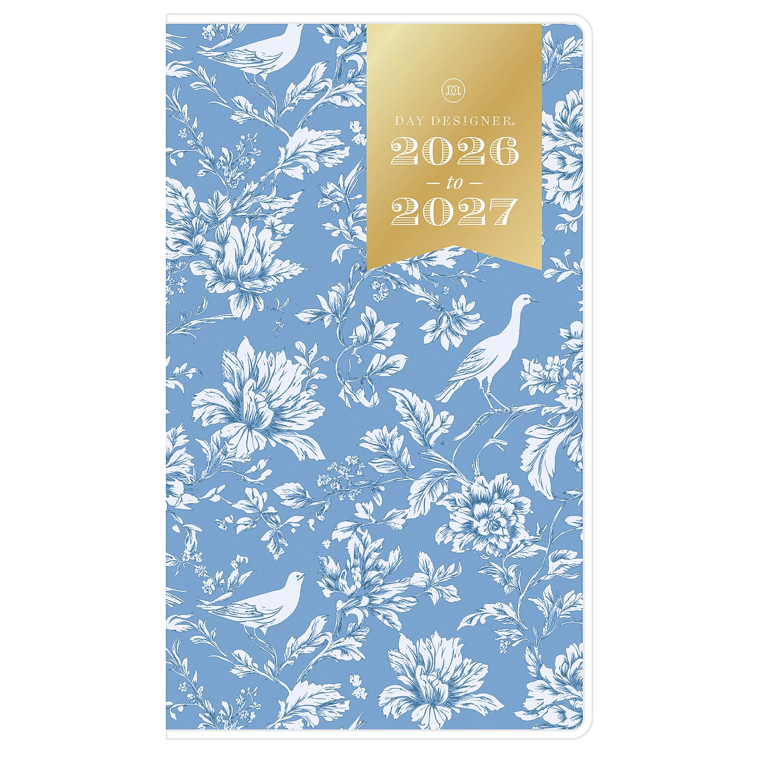2026-2027 Blue Sky Day Designer Cosmia Blue 6.125 x 3.625 Monthly Personal Organizer, Plastic Cover (158038)