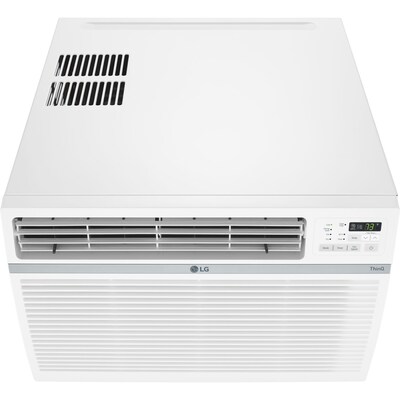 LG 230-Volt 18,000 BTU Window Smart Air Conditioner with Remote, WiFi Enabled, White (LW1821ERSM)