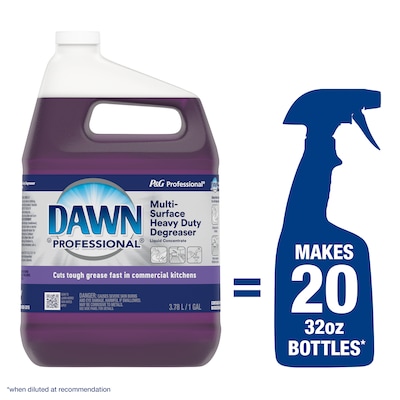 Dawn Professional Multi-Surface Heavy Duty Degreaser, 1 Gallon (Case of 2) (02372)