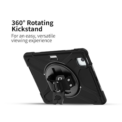 CODi iPad Essentials Bundle: Rugged Case iPad Air 11" (M2, M3), iPad Pro 11" (1-4 Gen) + Screen Protector, Black  (TK000006)