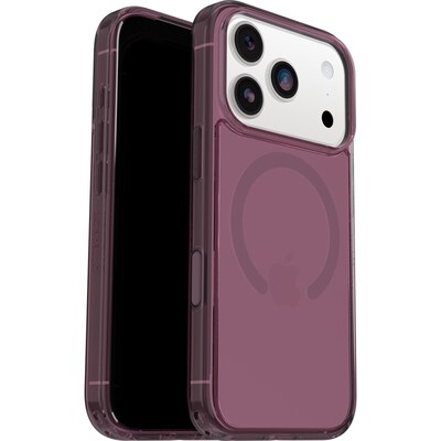 OtterBox Symmetry Series Clear MagSafe Phone Case for iPhone 17 Pro, Shock Absorbing, Purple Mystery (77-98846)