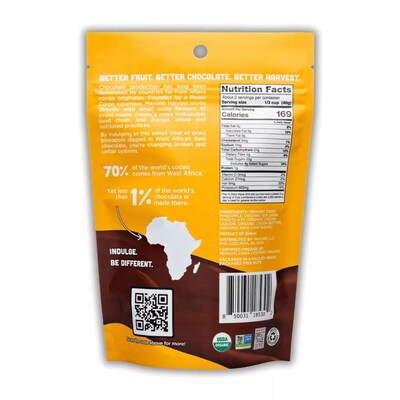 Mavuno Harvest Organic Dried Pineapple Dipped in Dark Chocolate Fruit Snacks, 3 oz., 6 Bags/Pack (MAHW-CPA26PK)