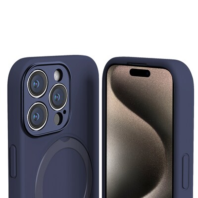 SaharaCase Venture MagSafe Phone Case for iPhone 16 Pro, Shock Absorbing, Midnight Blue (CP00673)