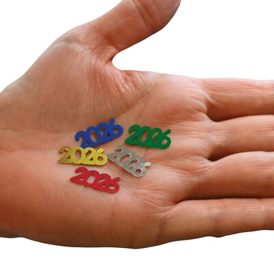 Beistle Fanci-Fetti New Year's Confetti, Multicolor, 4/Pack (50674-26)