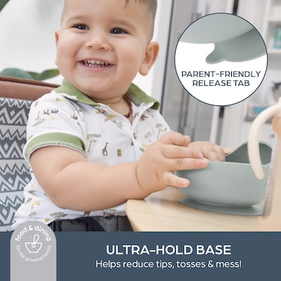 Dream Baby Kids Suction Bowl Snack Container, Seafoam Green (DB-L5056A)