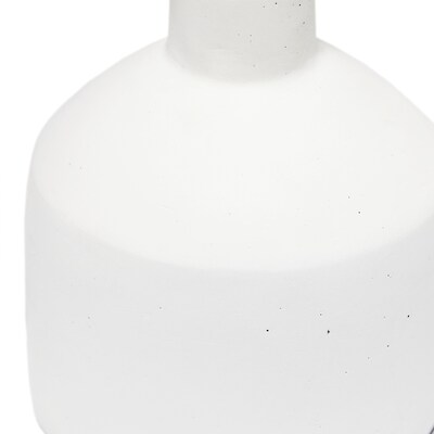 Simple Designs Mini Bocksbeutal Concrete Table Lamp, Off White (LT2080-OFF)