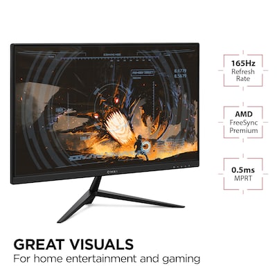 ViewSonic OMNI 24" 180 Hz LCD Gaming Monitor, Black (VX2428)