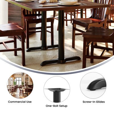 Flash Furniture Beverly 5'' x 22'' Restaurant Table T-Base with 3'' Dia. Table Height Column (ST23-8741-PF)