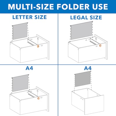 Mount-It! 3-Drawer Mobile File Cabinet, Letter & Legal Size, Lockable, 23.72"H x 14.7"W x 18.11"D, White (MI-941W)