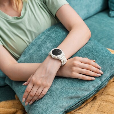 KOSPET TANK S2 AMOLED GPS Smart Watch with Silicone Band, Lily White (P-S001-W)