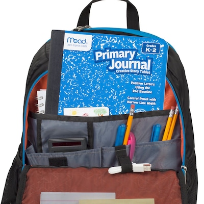 Mead Grades K-2 Primary Ruled Journal 1-Subject Composition Notebook, 7.5" x 9.75", Wide Ruled, 100 Sheets, Blue (1040315)