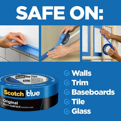 Scotch Safe Release Painters Tape, 2 x 60 yds., Blue, 12 Rolls/Pack (2090-48EC)
