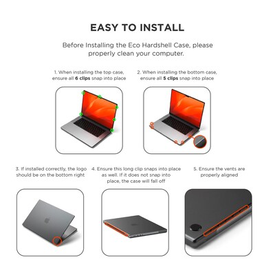 Satechi Eco Hardshell Case for MacBook Pro 16, Dark (ST-MBP16DR)