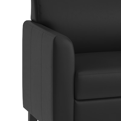 Flash Furniture Hercules Diplomat Series LeatherSoft Guest Chair, Black (BT8271BK)