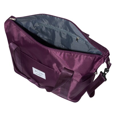 Nicci Polyester Travel Duffel Expandable Bag, Deep Purple (CBM10003-DPUR)
