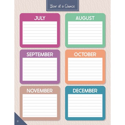 Carson Dellosa Education Crafty and Cool Undated Lesson Planner, 8" x 11", 128 Pages (CD-105056)