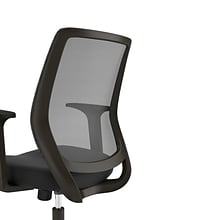 Union & Scale™ Essentials Ergonomic Fabric Swivel Task Chair, Black (UN56947)