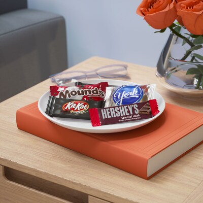 Hershey Dark Chocolate Lovers Snack Size Assorted Dark Chocolate Candy Party Pack, 23.9 oz. (HEC99995)