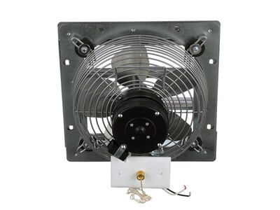 TPI Corporation CE-DS 10" Wall Fan, 3-Speed, Galvanized Gray (08689902)