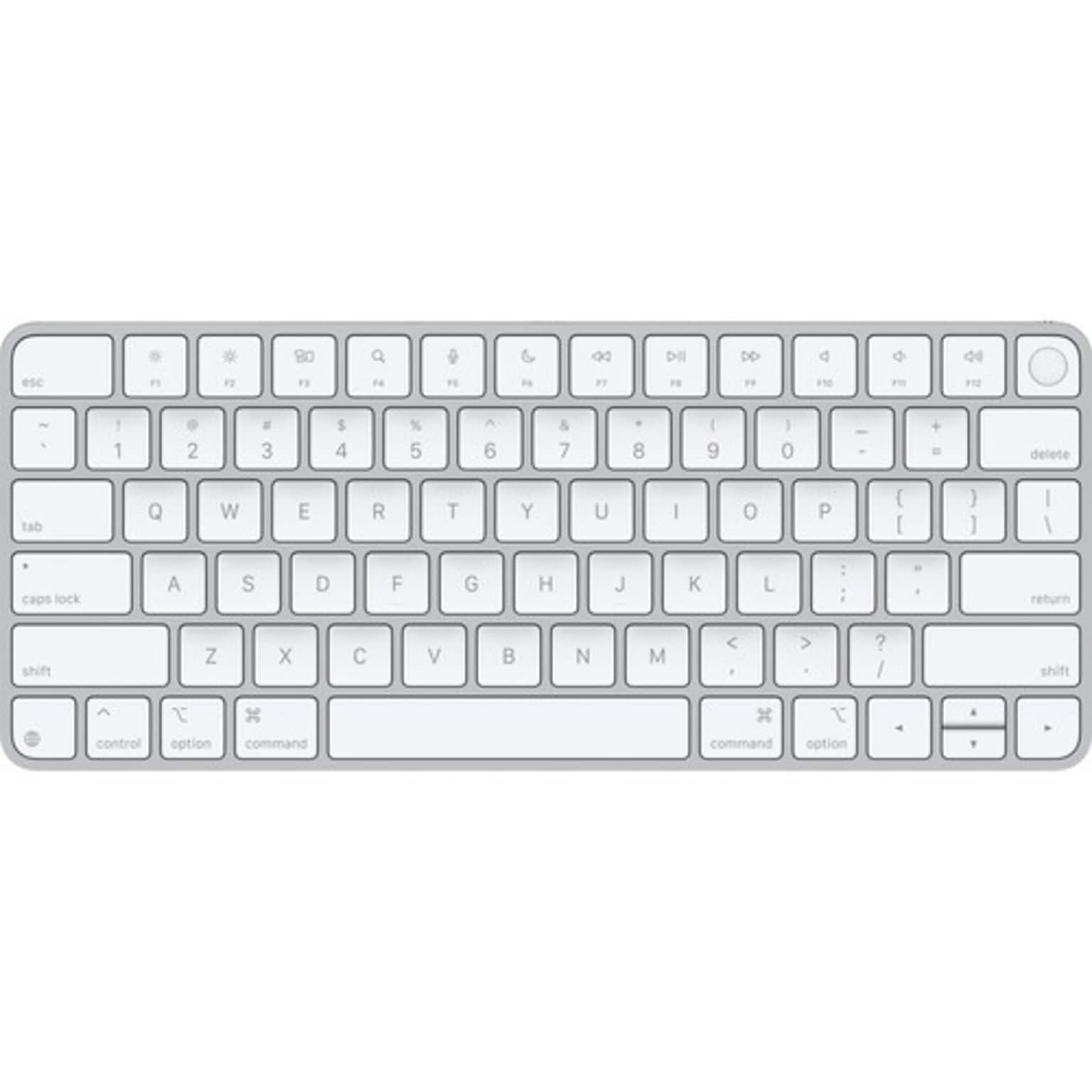 Apple Magic Wireless Computer Keyboard With Touch ID, White (MXCK3LL/A)