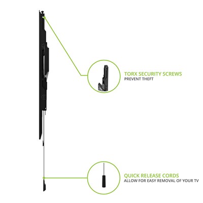 Kanto Fixed Low-Profile TV Wall Mount for 40" - 90" TVs, Black (PF400)