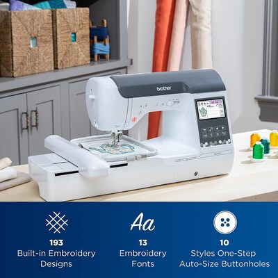 Brother Computerized Sewing and Embroidery Machine with 4" x 7" Magnetic Embroidery Hoop Frame (SE2000)