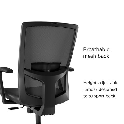 Union & Scale™ Workplace2.0™ 500 Series Vinyl Task Chair, Black  (52320)