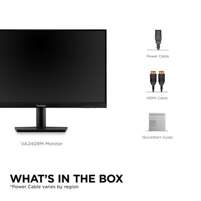 ViewSonic 24" 75Hz LCD Monitor, Black (VA2409M)