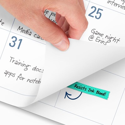 2026-2027 AT-A-GLANCE 21.75" x 17" Academic Monthly Desk Pad Calendar, White & Blue (SKLPAY-32-27)