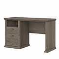 Bush Furniture Yorktown 50 Home Office Desk with Storage, Restored Gray (WC40623-03)