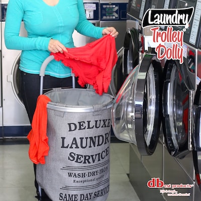 Dbest Laundry Trolley Dolly, Grey (01-564MB)