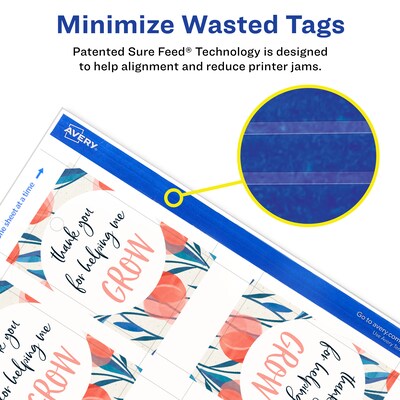Avery 3" Blank Pricing & Merchandise Tags, Matte White, 80/Pack (19479393258)