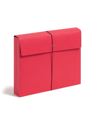 Smead 2 Expansion Wallet with String, Letter Size, Red, 10/Box (77205)