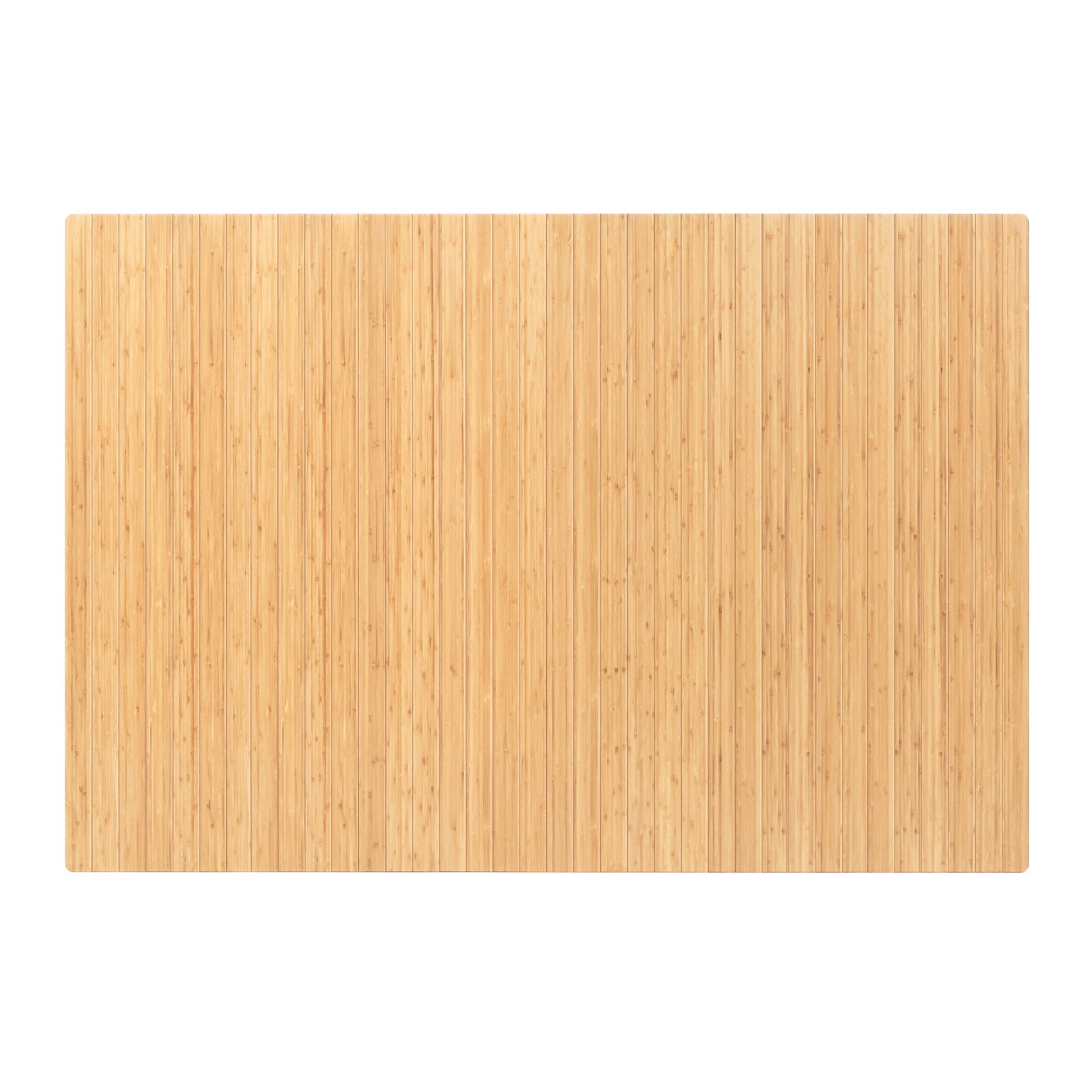 Anji Mountain Standard Bamboo Carpet & Hard Floor Chair Mat, 48 x 72, Natural (AMB24001)