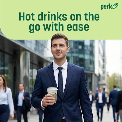Perk™ Eco Paper Hot Cup Sleeve, Brown, 500/Pack (PK56227)