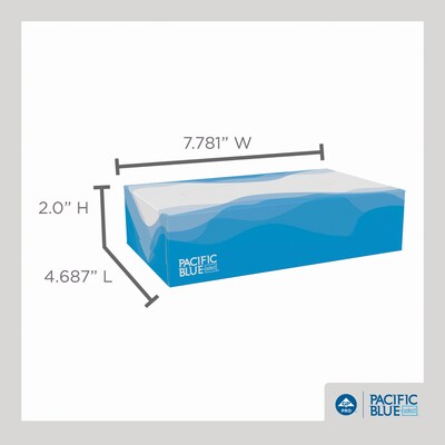 Pacific Blue Select Facial Tissue, 2-ply, 100 Tissues/Box, 30 Boxes/Carton (48100)