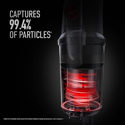 Hoover ONEPWR Emerge Complete with All-Terrain Dual Brush Roll Nozzle Cordless Stick Vacuum, Bagless, Black (BH53654VE)