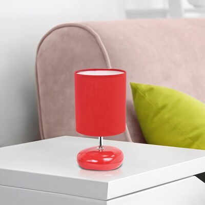 Simple Designs 10.24" LED Table Lamp, Red (LT2005-RED-LB)