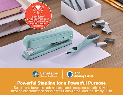 Bostitch Office Titan Heavy Duty Desktop Stapler, 50-Sheet Capacity, Staples Included, Sage (B615-SGE-VP)