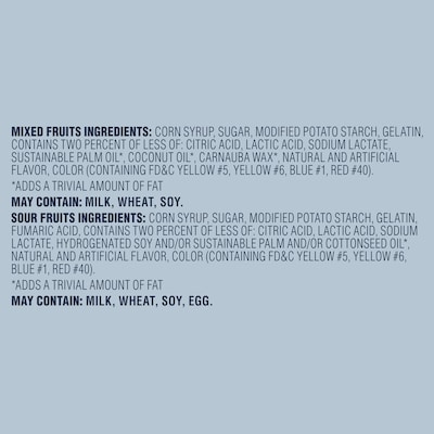 Pick Me Up Provisions™ Mixed & Sour Fruits Gummy Bear Variety Pack, 1 oz., 60 Bags/Box (PM63517)