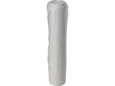 Dixie Reclosable Polypropylene Hot Cup Lid, 10/12/16/20 oz. Cup, White, 1000/Carton (DSL9542)