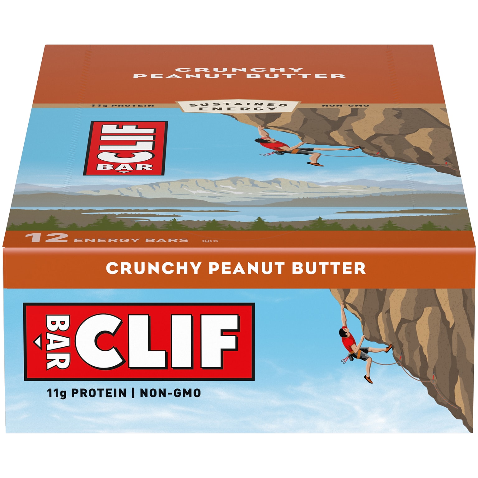 Clif Bar Crunchy Peanut Butter Energy Bar, 2.4 oz., 12 Bars/Box (CCC50120)