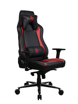 Arozzi Vernazza SoftPU Faux Leather Ergonomic Racing Gaming Chair, Black/Red (VERNAZZA-SPU-RED)