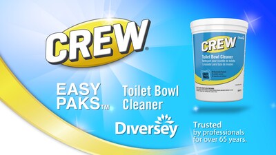 Crew Easy Paks Toilet Bowl Cleaner, 0.5 Oz., 90 Packets/Tub, 2 Tubs/Carton (CBD540731)