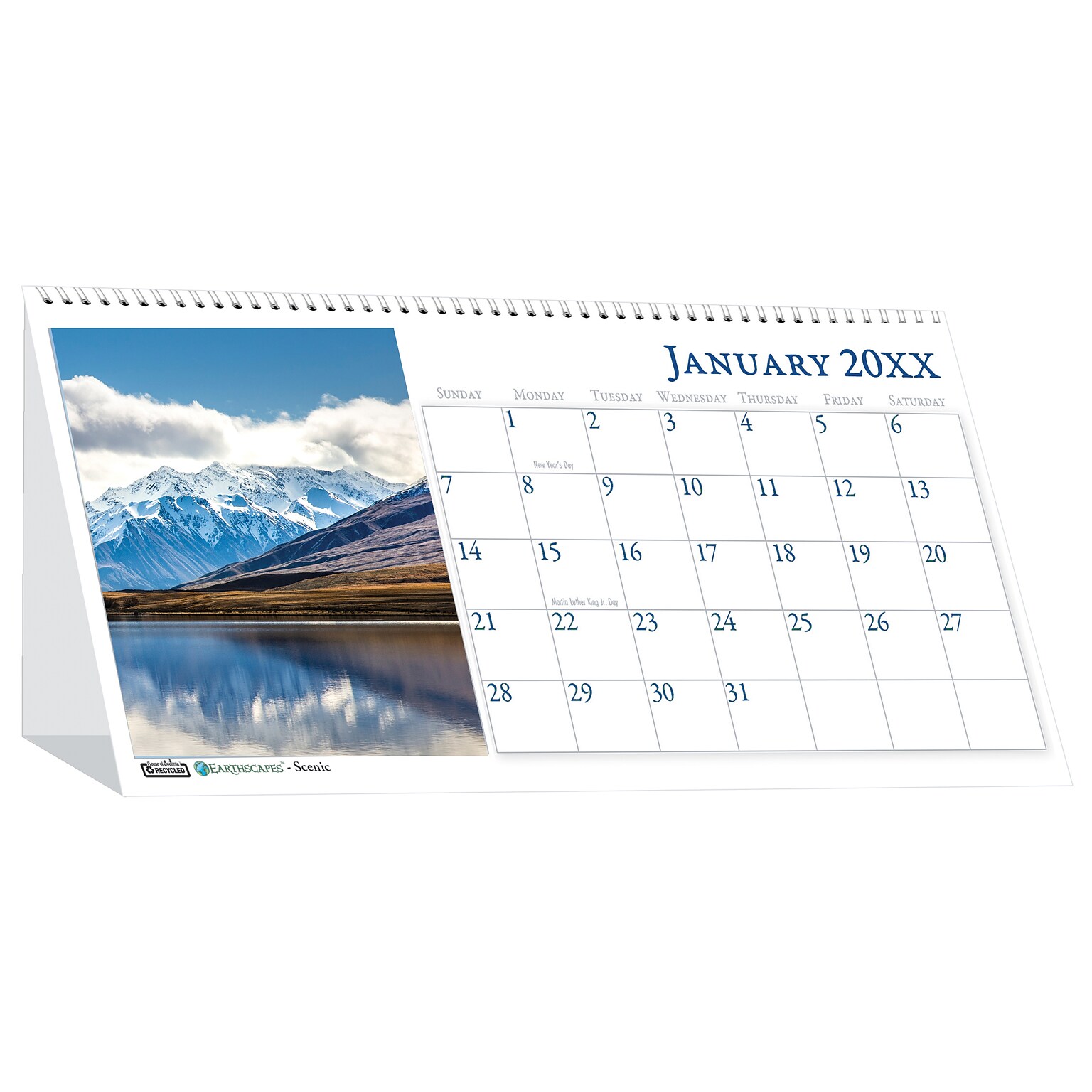 2026 House of Doolittle Earthscapes Scenic 8.5 x 4.25 Monthly Desktop Tent Calendar (3649-26)