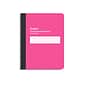 Staples Composition Notebook, 7.5" x 9.75", College Ruled, 80 Sheets, Pink (ST55084)