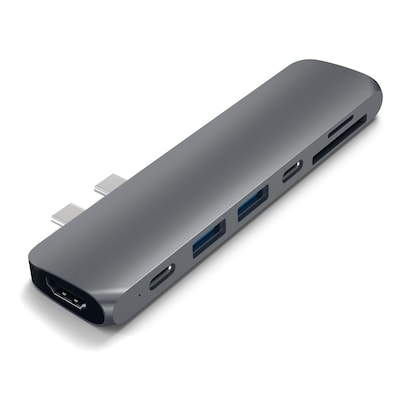 Satechi Aluminum Pro Type-C Pro Hub Adapter, Space Gray (ST-CMBPM)